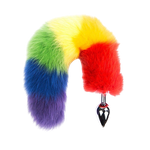 Plug Anal em Metal Com Cauda Colorida Vipmix