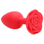 Plug Anal Em Silicone Com Base De Flor P 