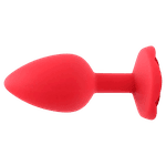 Plug Anal Em Silicone Com Base De Flor P 