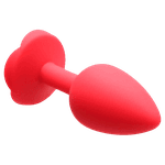Plug Anal Em Silicone Com Base De Flor P 