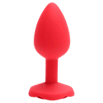 Plug Anal Em Silicone Com Base De Flor P 