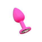 Plug Anal Em Silicone Rosa G