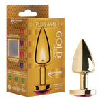 Plug Anal P Coração Unique Gold ABS 