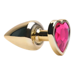 Plug Anal P Coração Unique Gold ABS 