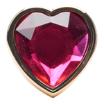 Plug Anal P Coração Unique Gold ABS 