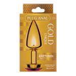 Plug Anal P Coração Unique Gold ABS 