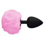 Plug Anal Silicone Pompom Tamanho G Sexy Rosa 