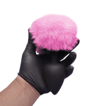 Plug Anal Silicone Pompom Tamanho G Sexy Rosa 