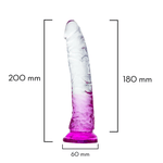 Protese Peniana Em Silicone Degrade Cor Roxa