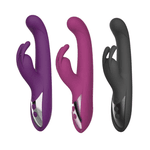 Super Vibrador Ponto G Com Estimulador Rabbit Roxo