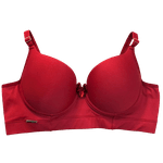 Sutiã Copa Em Microfibra Vermelho Cereja com Bojo 44 e Aro
