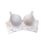 Sutiã Copas em Microfibra e Renda Branco com Bojo 48