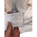 Sutiã Copas em Microfibra e Renda Branco com Bojo 48