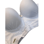 Sutiã Copas em Microfibra e Renda Branco com Bojo 48