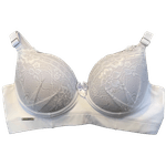 Sutiã Microfibra E Renda Copa P Branco 46 (GG)