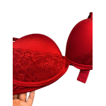 Sutiã Microfibra Renda Copa D Vermelho Cereja EGG (48)