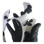 Tiara De Vaquinha Fantasia Vaca Orelhas E Chifres Aveludada