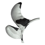 Tiara De Vaquinha Fantasia Vaca Orelhas E Chifres Aveludada