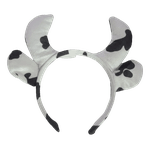 Tiara De Vaquinha Fantasia Vaca Orelhas E Chifres Aveludada