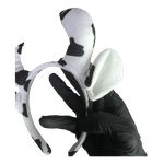 Tiara De Vaquinha Fantasia Vaca Orelhas E Chifres Aveludada