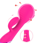Vibrador Com Estimulador Clitoriano Integrado E Função Inflável