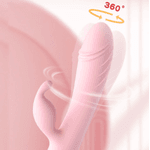 Vibrador Com Estimulador Clitoriano Slug E Rotação