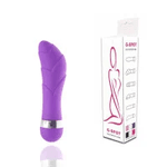 VIBRADOR PONTO G RELEVO EM ONDAS AVELUDADO | CIA IMPORT ROXO