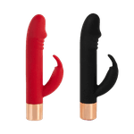 Vibrador Formato Glande Com Estimulador Rabbit