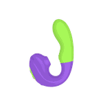 Vibrador Orgasmic Verde Com Roxo