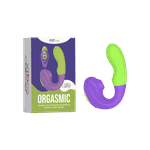 Vibrador Orgasmic Verde Com Roxo