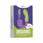 Vibrador Orgasmic Verde Com Roxo