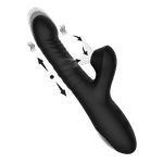Vibrador Ponto G Com Estimulador Clitoriano De Pulsaçao