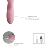 Vibrador Ponto G Com Estimulador Clitoriano De Pulsaçao