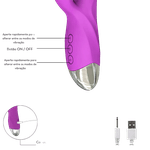 Vibrador Ponto G Com Estimulador Clitoriano