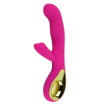 Vibrador Ponto G Com Estimulador De Clitóris Rosa