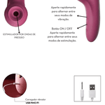 Vibrador Ponto G Com Sugador Clitoriano