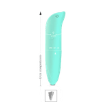 Vibrador Ponto G Golfinho Aveludado Verde