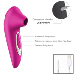 Vibrador Sugador Pink