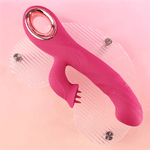 Vibrador Vai E Vem Com Estimulador Clitoriano