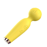 Vibrador Varinha Magica 10 Vibracoes Amearelo