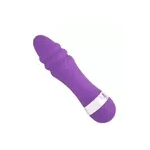 VIBRADOR COM ANÉIS PONTO G TOQUE AVELUDADO 10X2,5CM Cor:Roxo