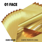 Papel Lamicote Ouro Velho 250g