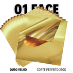 Papel Lamicote Ouro Velho 250g