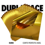 Papel Lamicote Dupla Face Ouro 250g