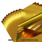 Papel Lamicote Dupla Face Ouro 250g