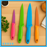 Facas Profissional Colorida Kit com 4 unidades