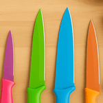 Facas Profissional Colorida Kit com 4 unidades