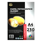 Papel Fotográfico Glossy 50 Folhas 230gr