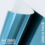 Papel Lamicote Uma Face Azul Bebê