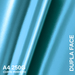 Papel Lamicote Dupla Face Azul Bebê